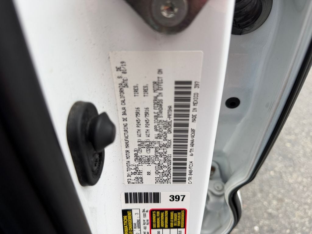 2019 Toyota TACOMA SR5 SR5 V6