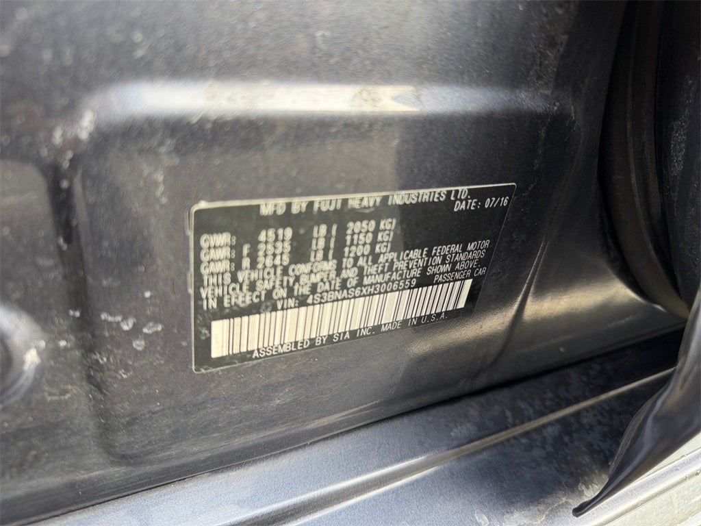 2017 Subaru Legacy 2.5i Sport