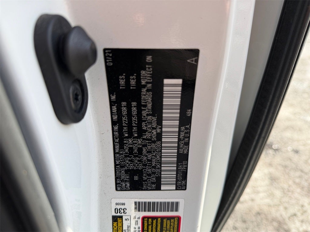 2021 Toyota SIENNA PLT AWD Platinum 7 Passenger