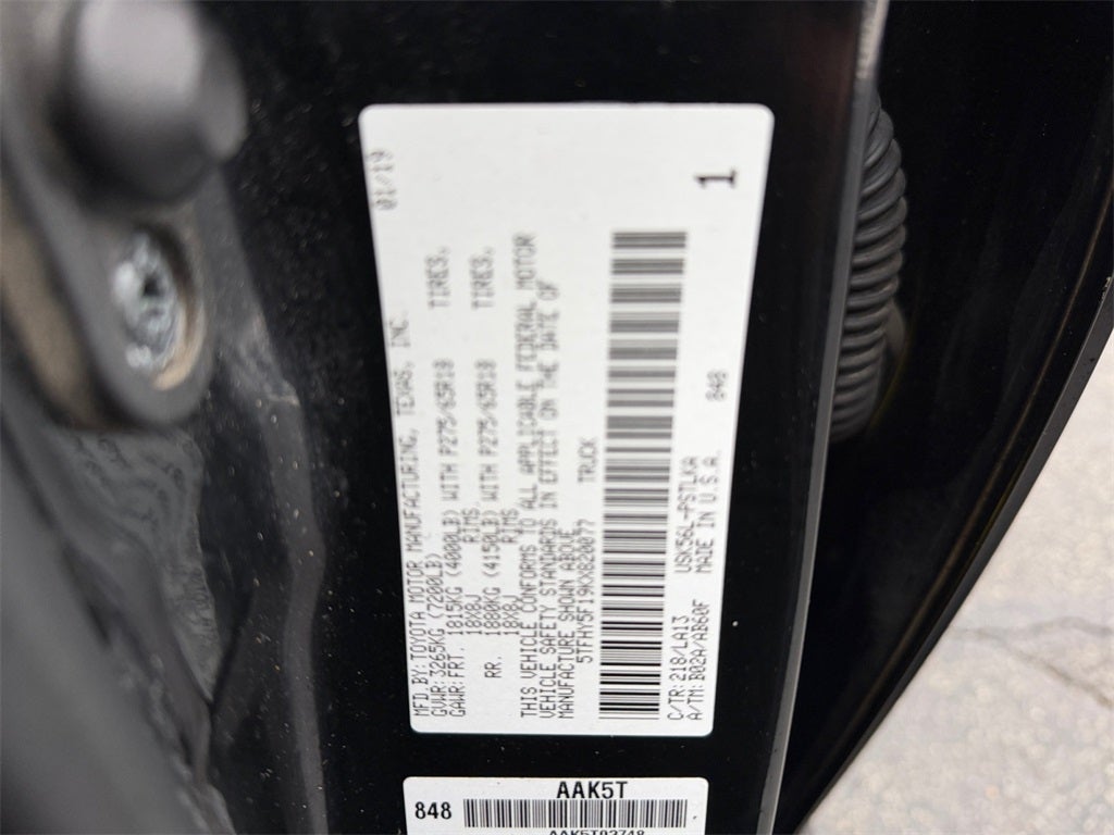 2019 Toyota TUNDRA 4X4 Limited