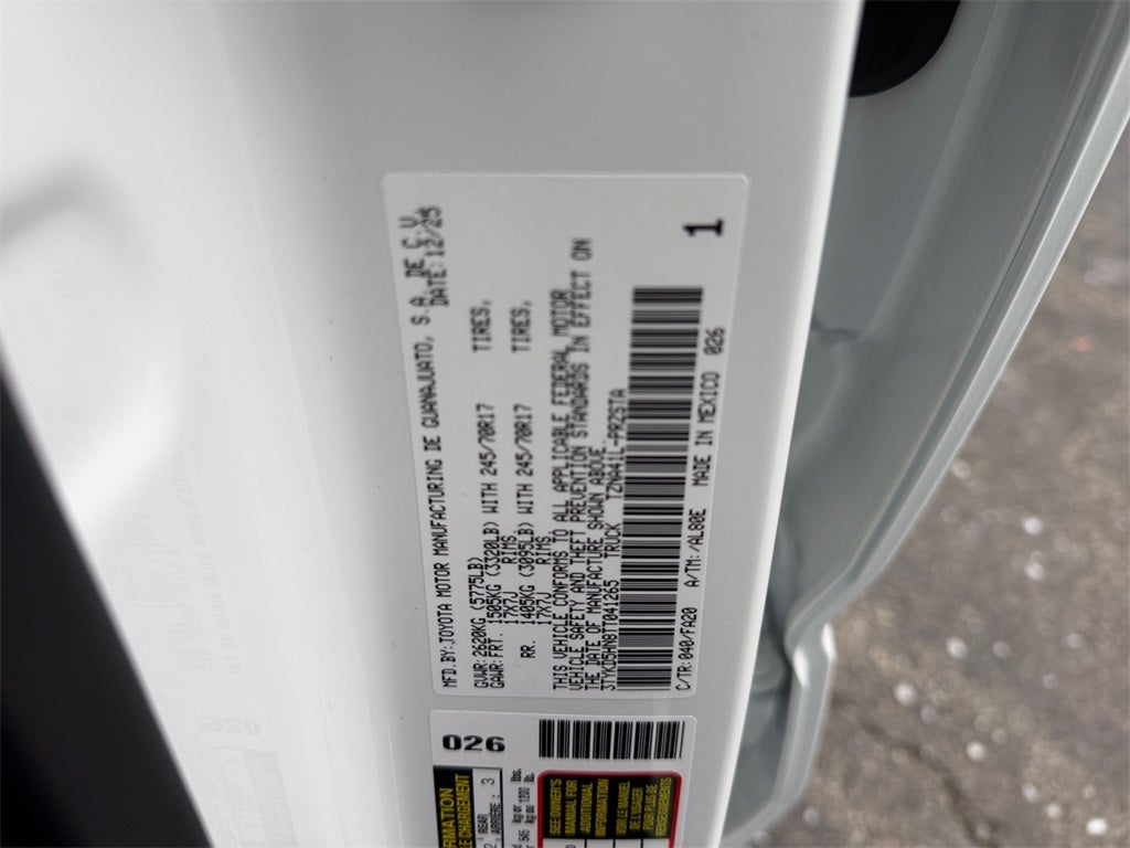 2026 Toyota Tacoma SR