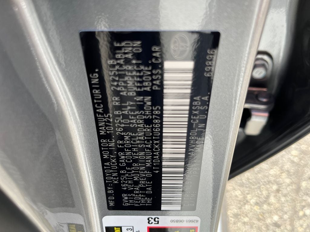 2026 Toyota Camry SE