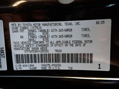 2025 Toyota Tundra 1794 Edition