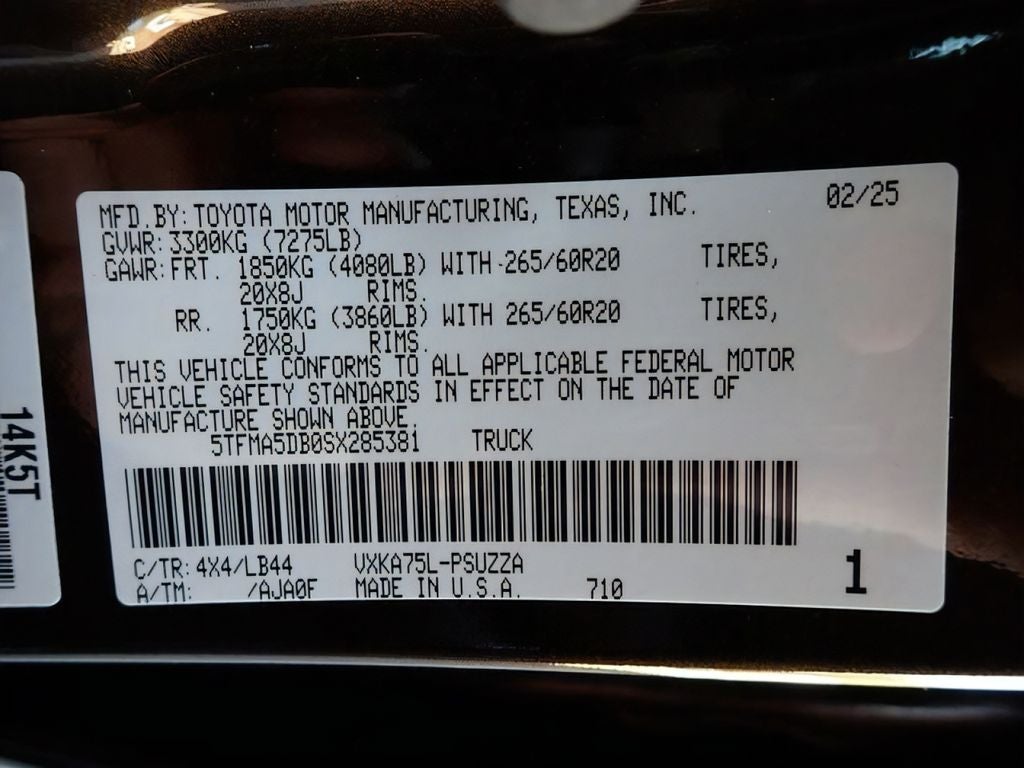 2025 Toyota Tundra 1794 Edition